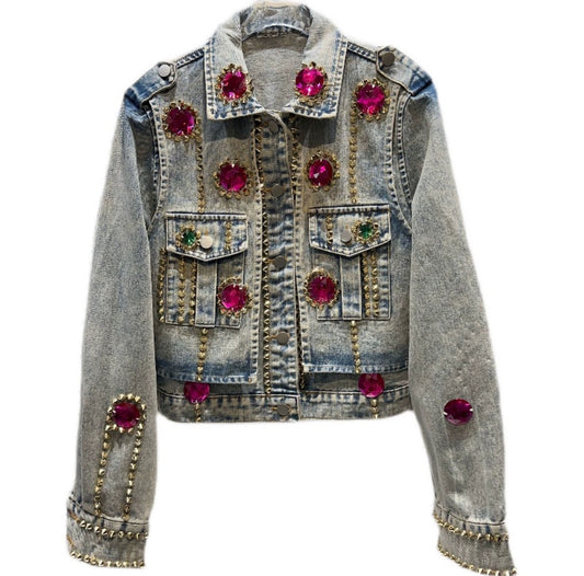 Short denim jacket